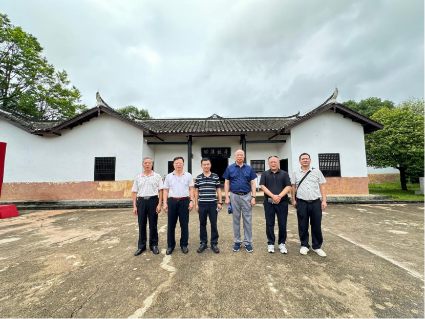 中国法治文化网副总编辑胡红湘率队赴田汉文化园调研